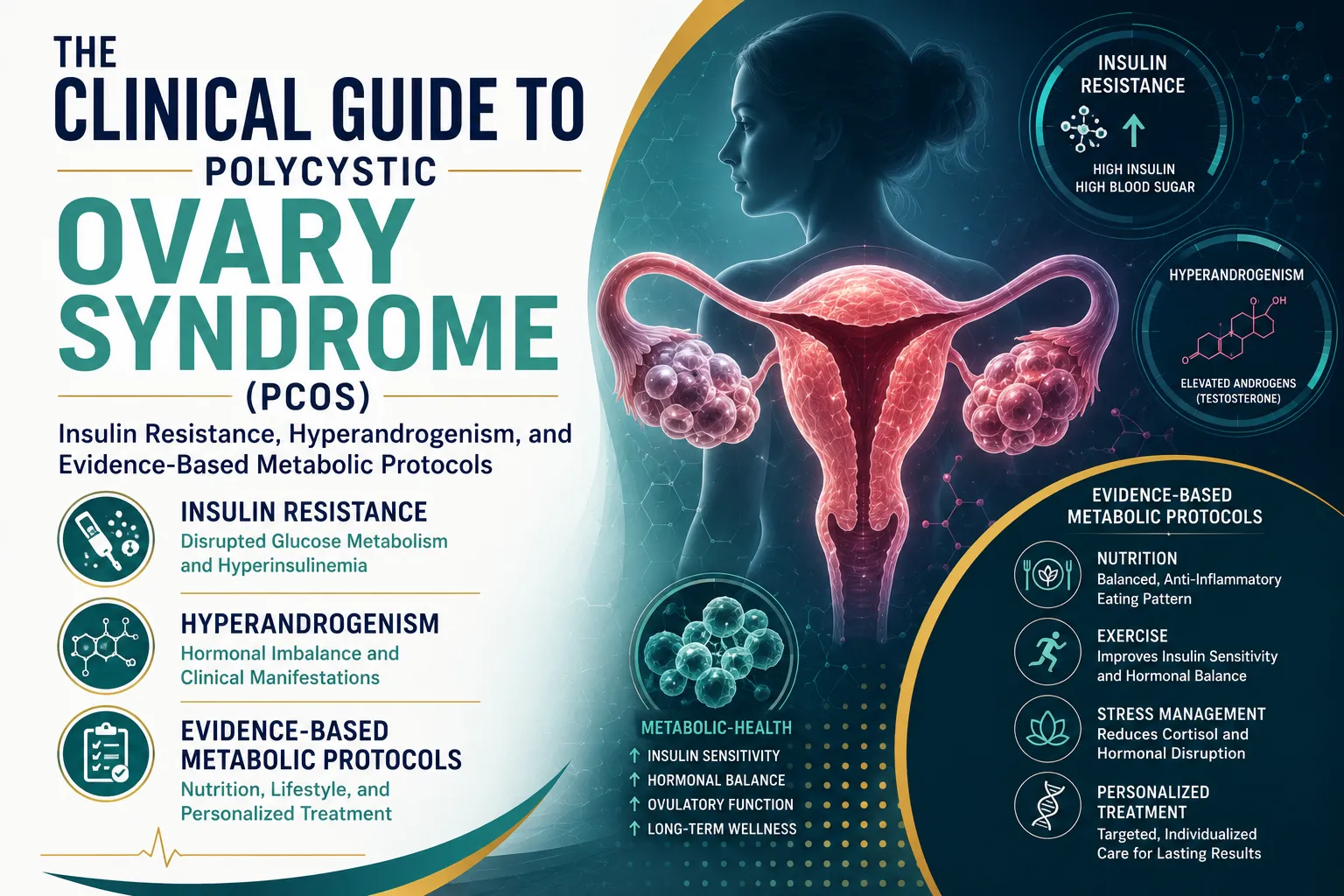 The Clinical Guide to Polycystic Ovary Syndrome (PCOS): Insulin Resistance, Hyperandrogenism, and Evidence-Based Metabolic Protocols